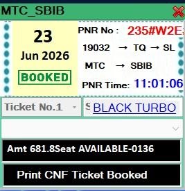 Tatkal software confirmed ticket booking result 22 Jun 2026 proof 5