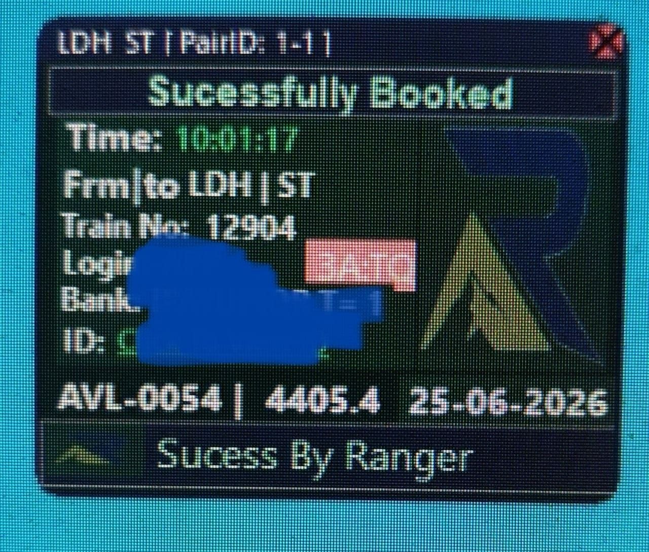 Tatkal software confirmed ticket booking result 24 Jun 2026 proof 2