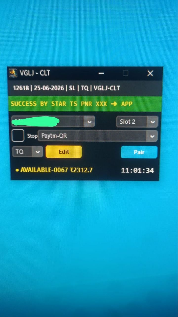 Tatkal software confirmed ticket booking result 24 Jun 2026 proof 5