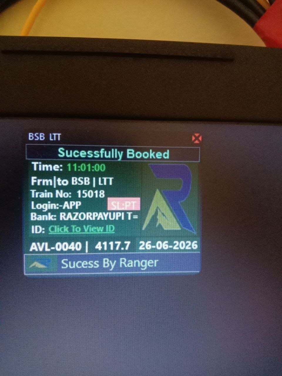 Tatkal software confirmed ticket booking result 25 Jun 2026 - IRCTC Tatkal PNR success proof 5