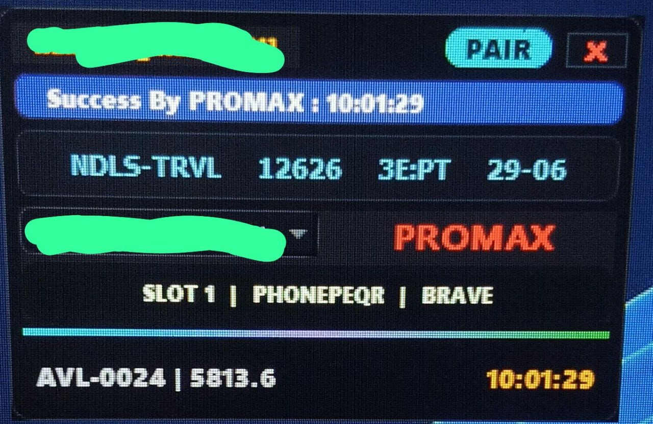 Tatkal software confirmed ticket booking result 28 Jun 2026 - IRCTC Tatkal PNR success proof 3