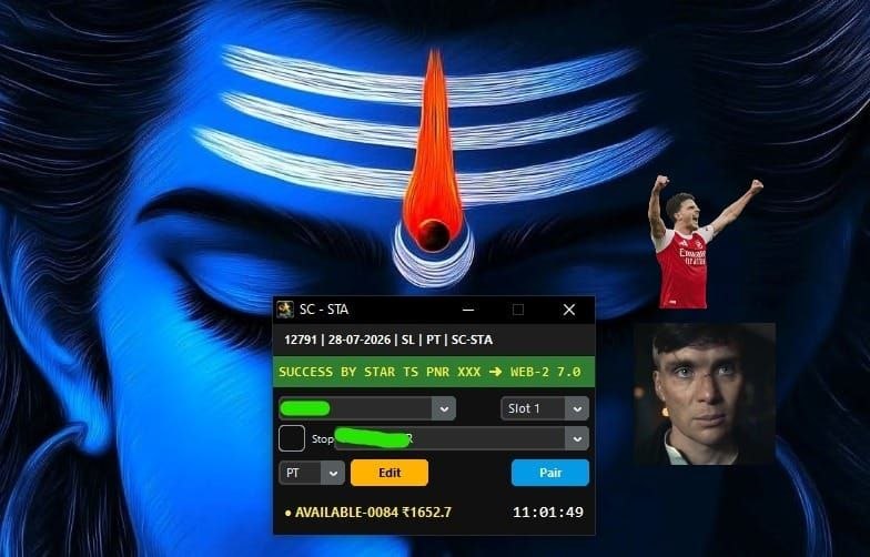 Tatkal software confirmed ticket booking result 27 Jul 2026 - IRCTC Tatkal PNR success proof 4