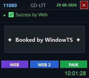 Tatkal software confirmed ticket booking result 28 Aug 2026 - IRCTC Tatkal PNR success proof 2
