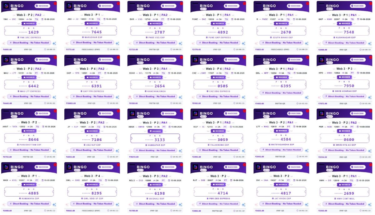 Bingo Tatkal Software screenshot