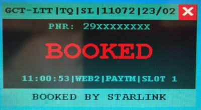 Starlink IRCTC Tatkal Booking Software